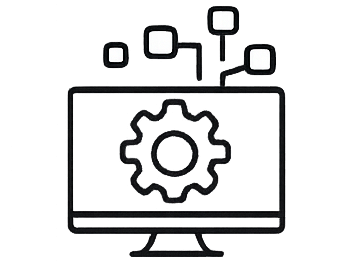 Home business service icons in minimalist design